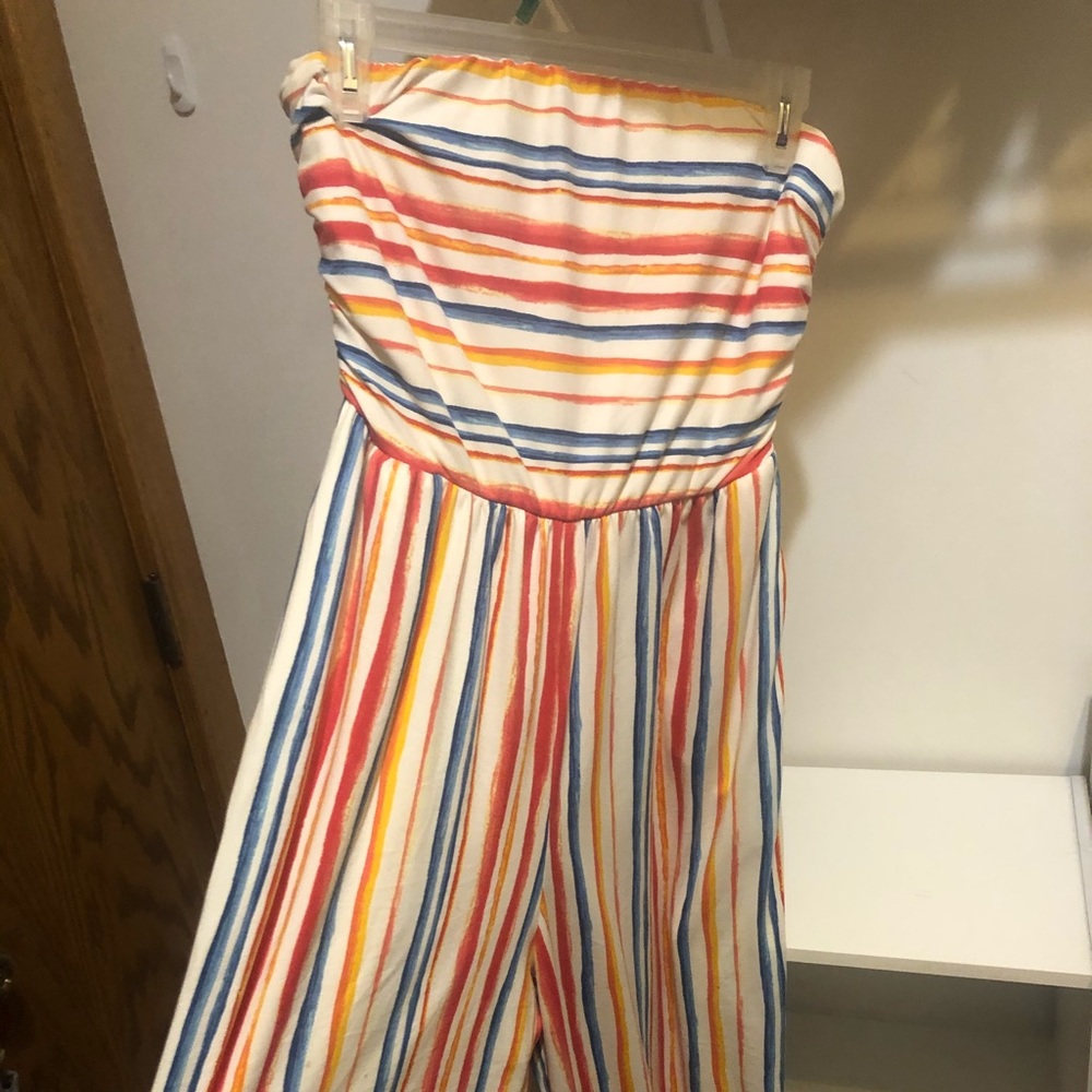 Pink Coconut Boutique Strapless Jumpsuit